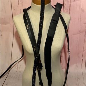 Collection of black plus sized belts torrid bows